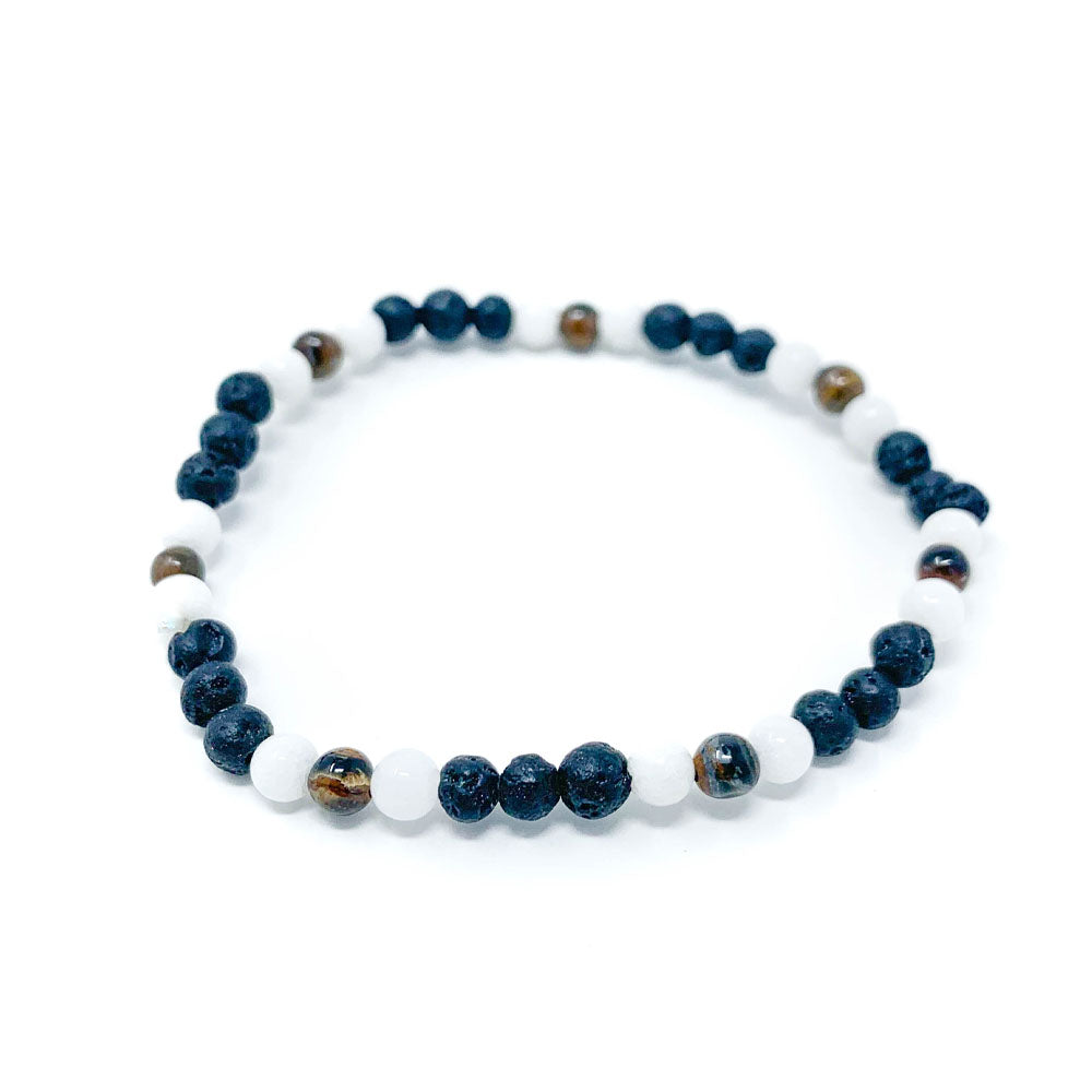 lava mixed beaded bracelet
