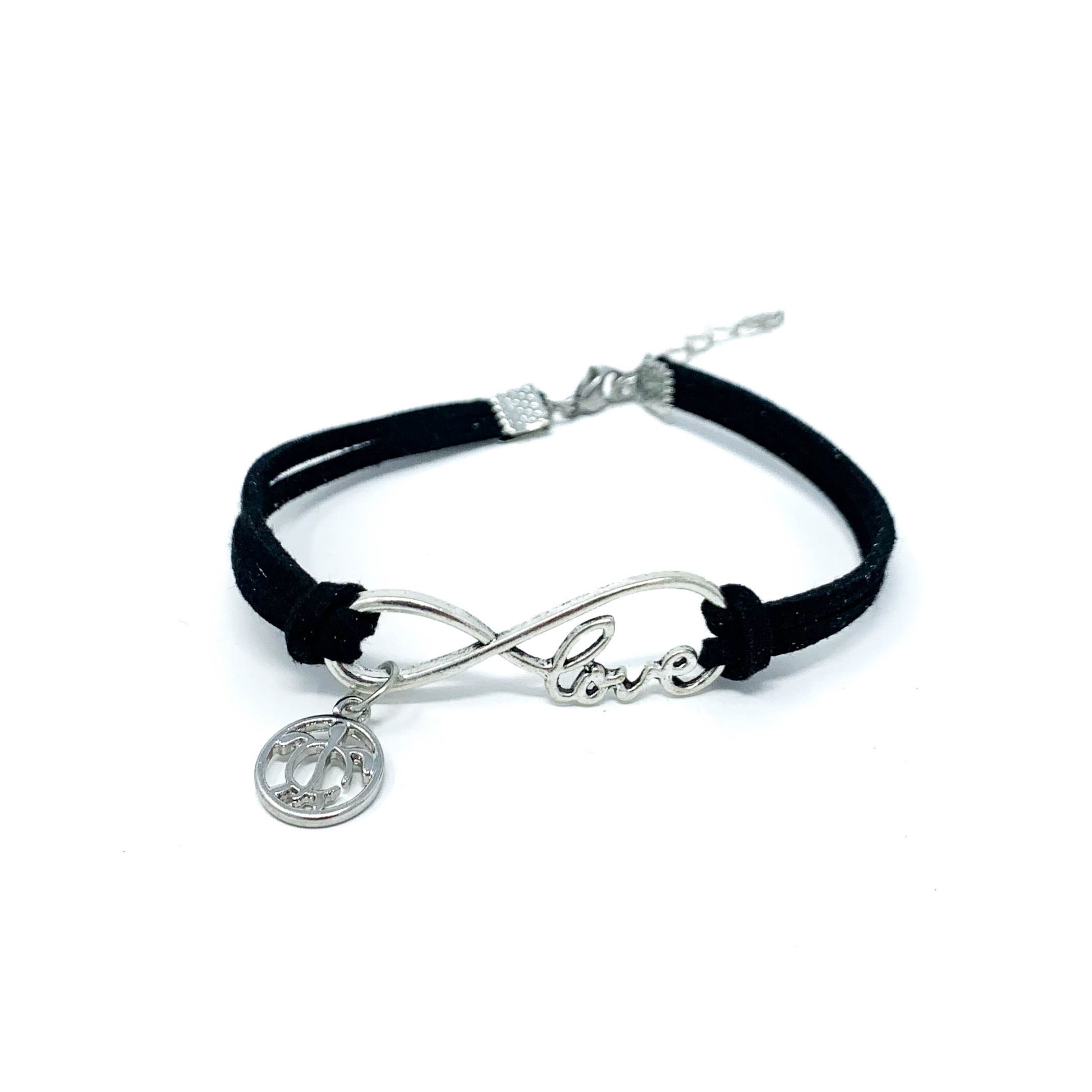 black infinity love turtle bracelet