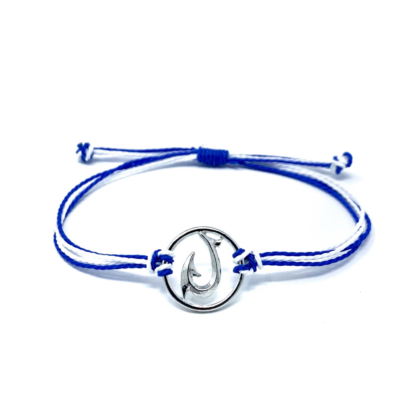 hawaiian hook blue string bracelet