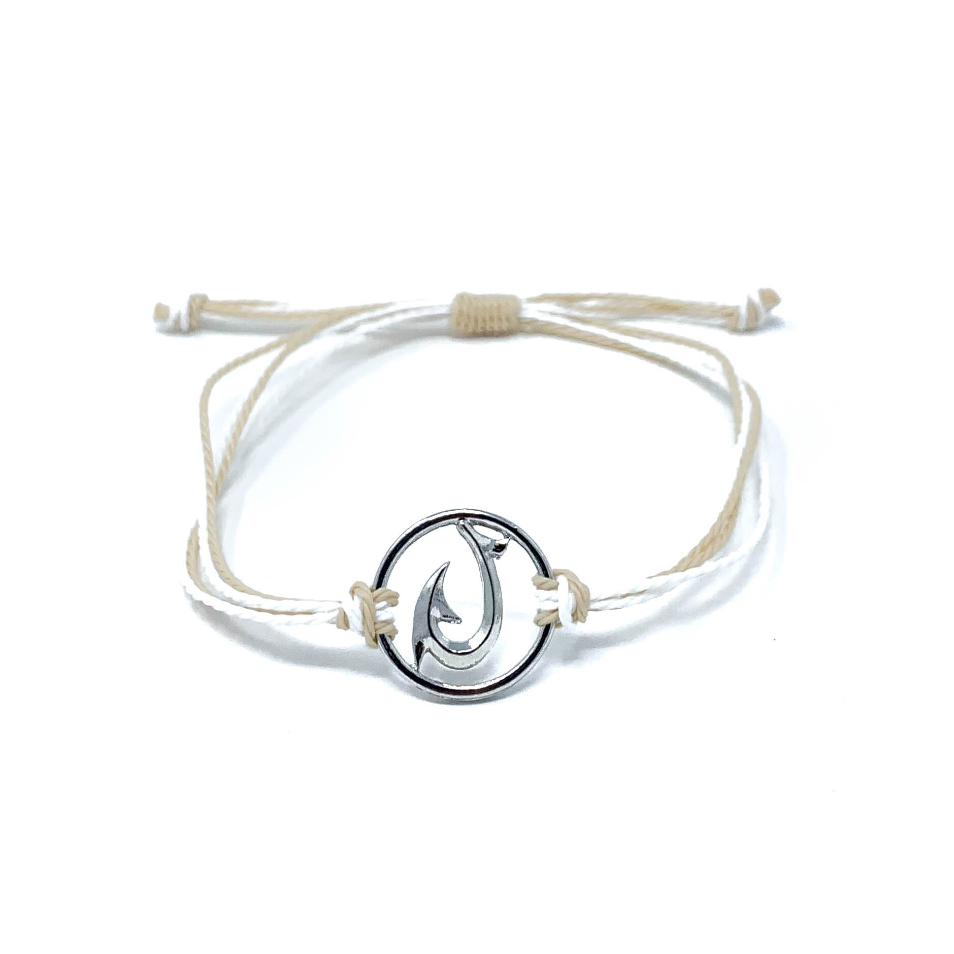 hawaiian hook tan string bracelet