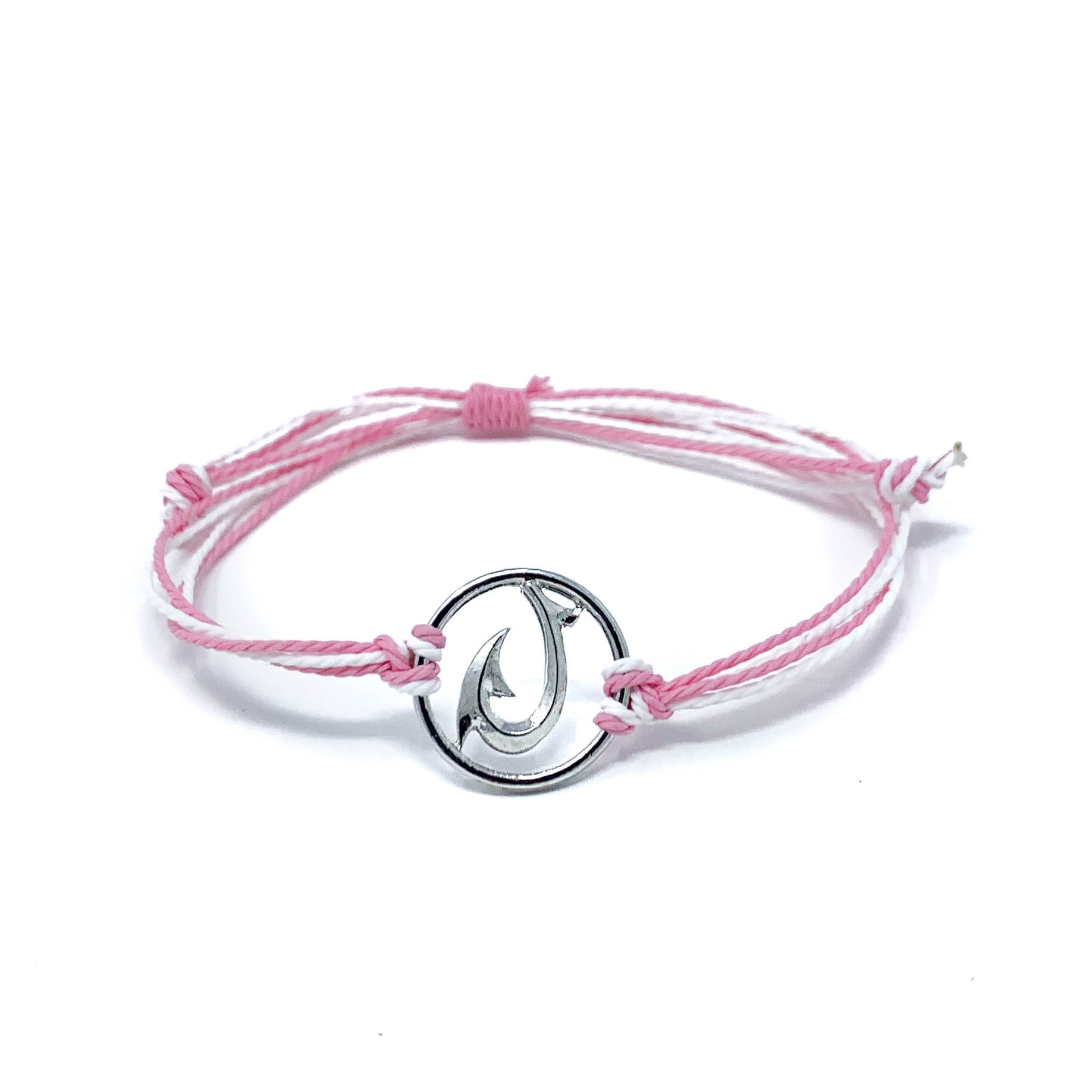 hawaiian hook pink string bracelet
