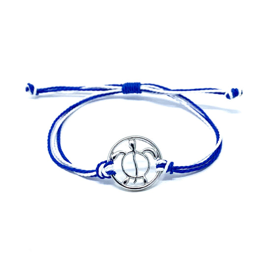 sea turtle blue string bracelet