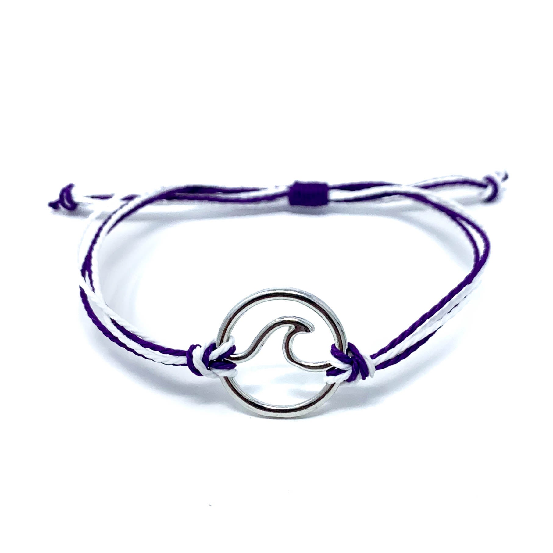 wave purple string bracelet