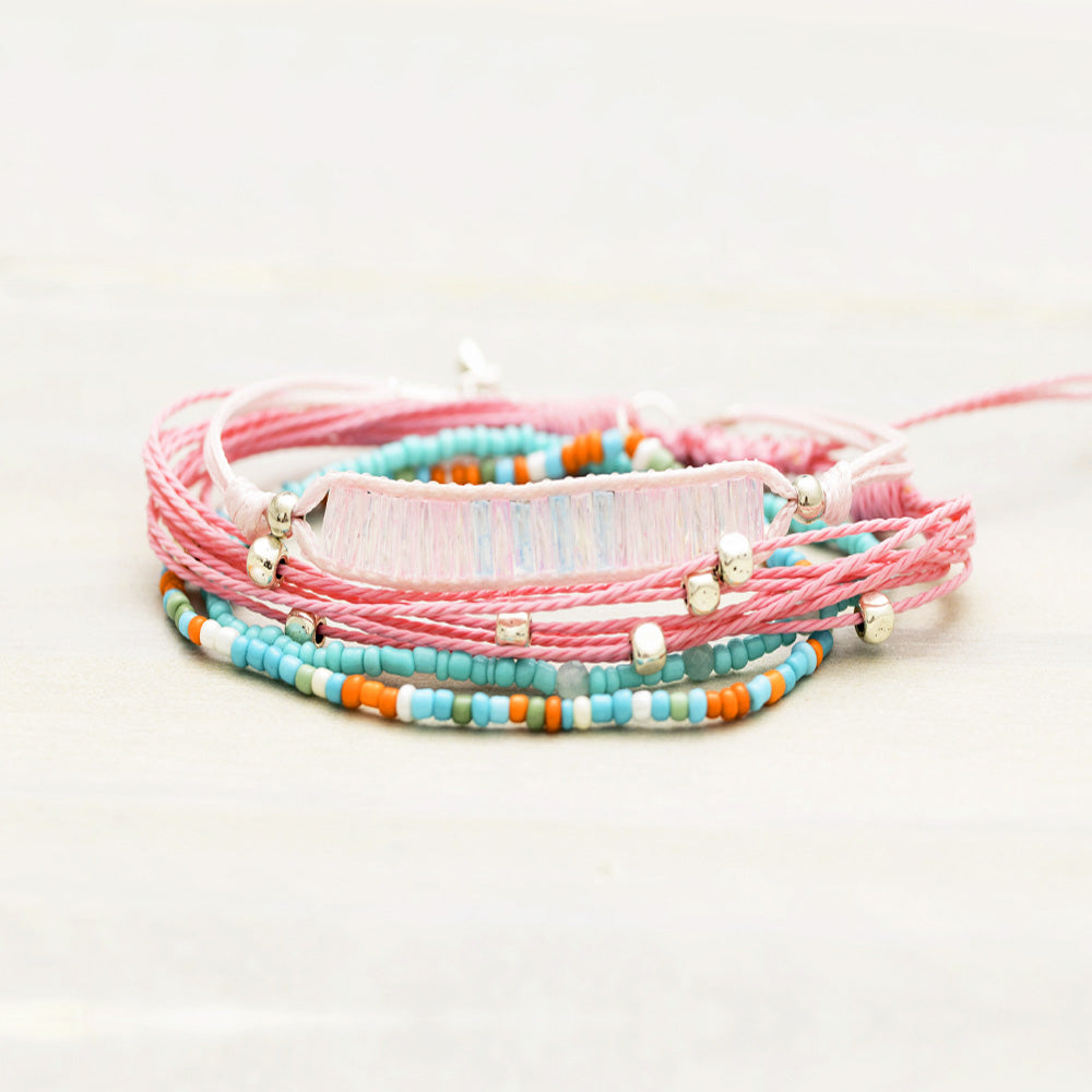 Charming shark summer days bracelet stack pack