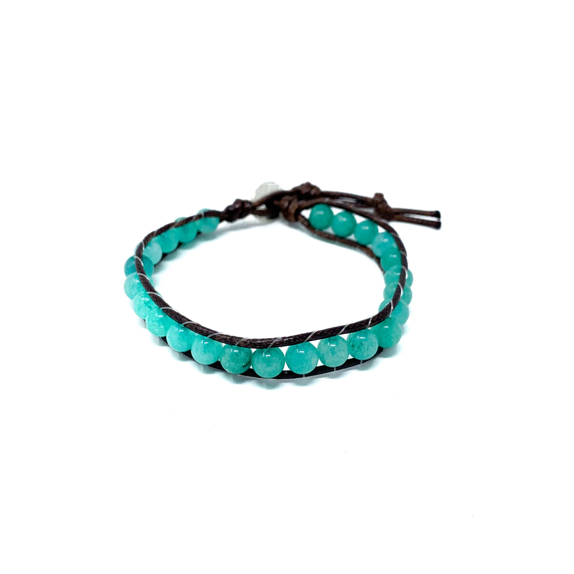 Turquoise Beaded wrap bracelet