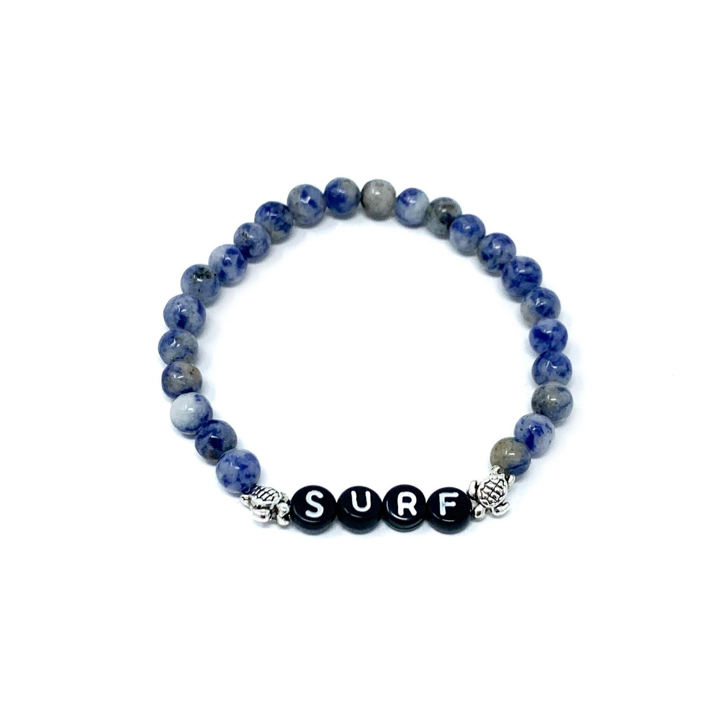 sodalite beaded surfer bracelet