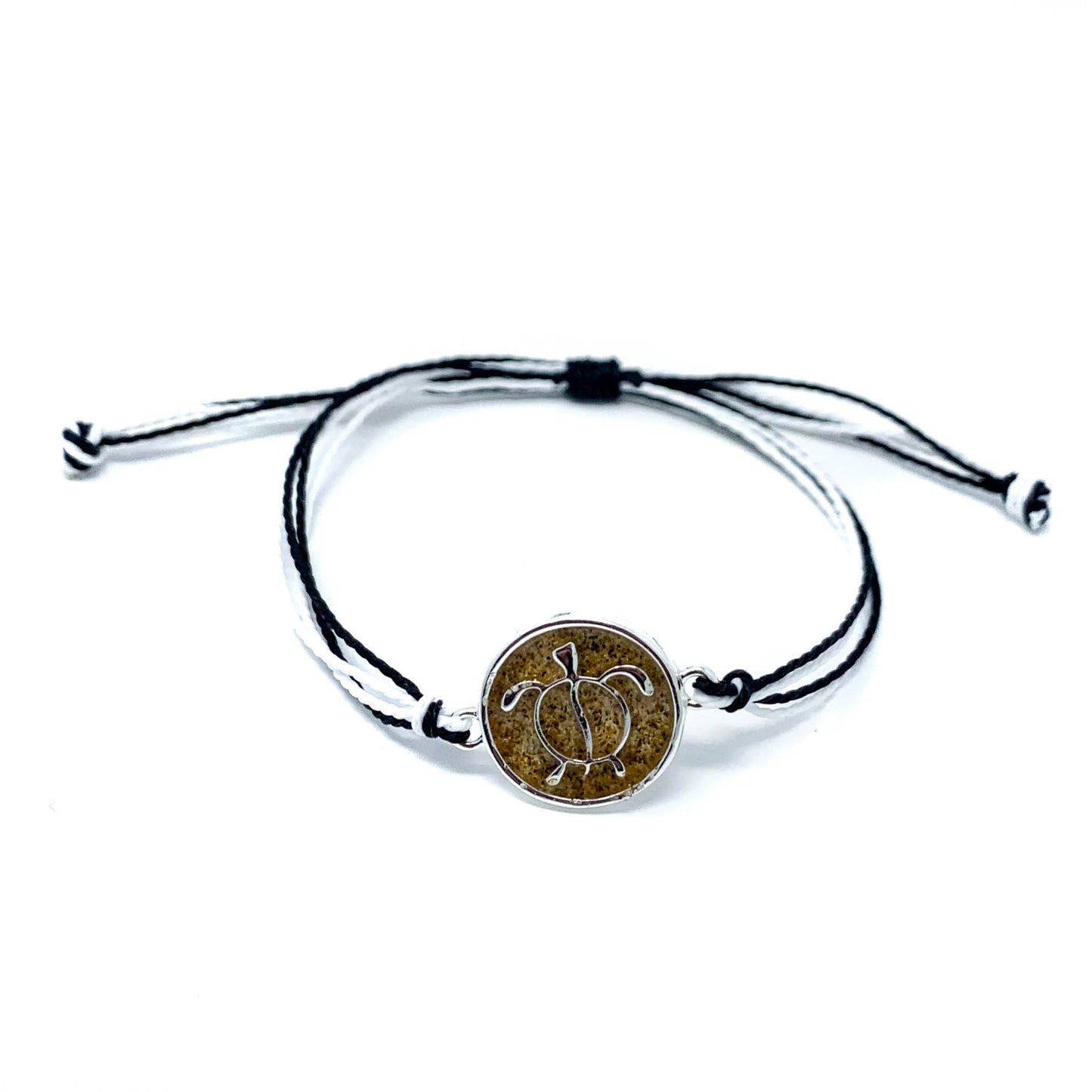 black turtle beach sand string bracelet