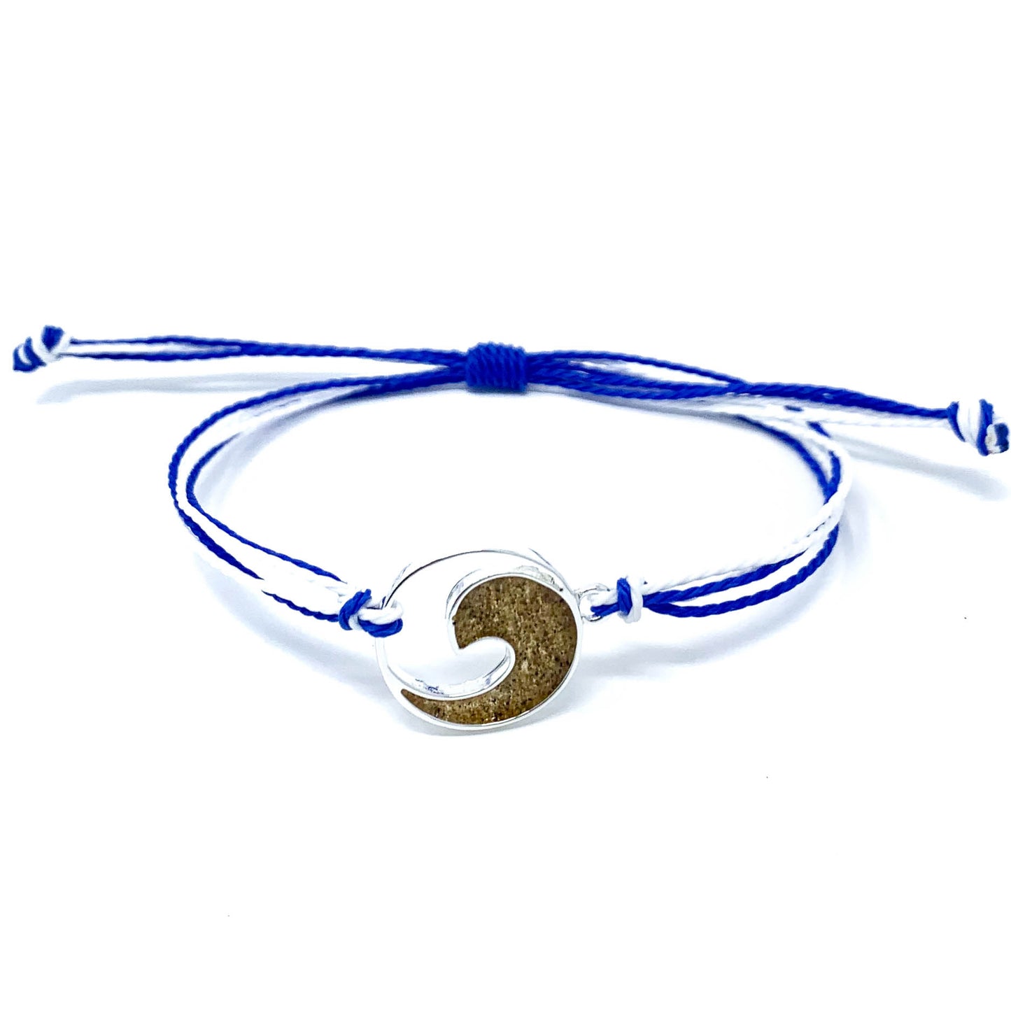 blue beach style wave sand bracelet
