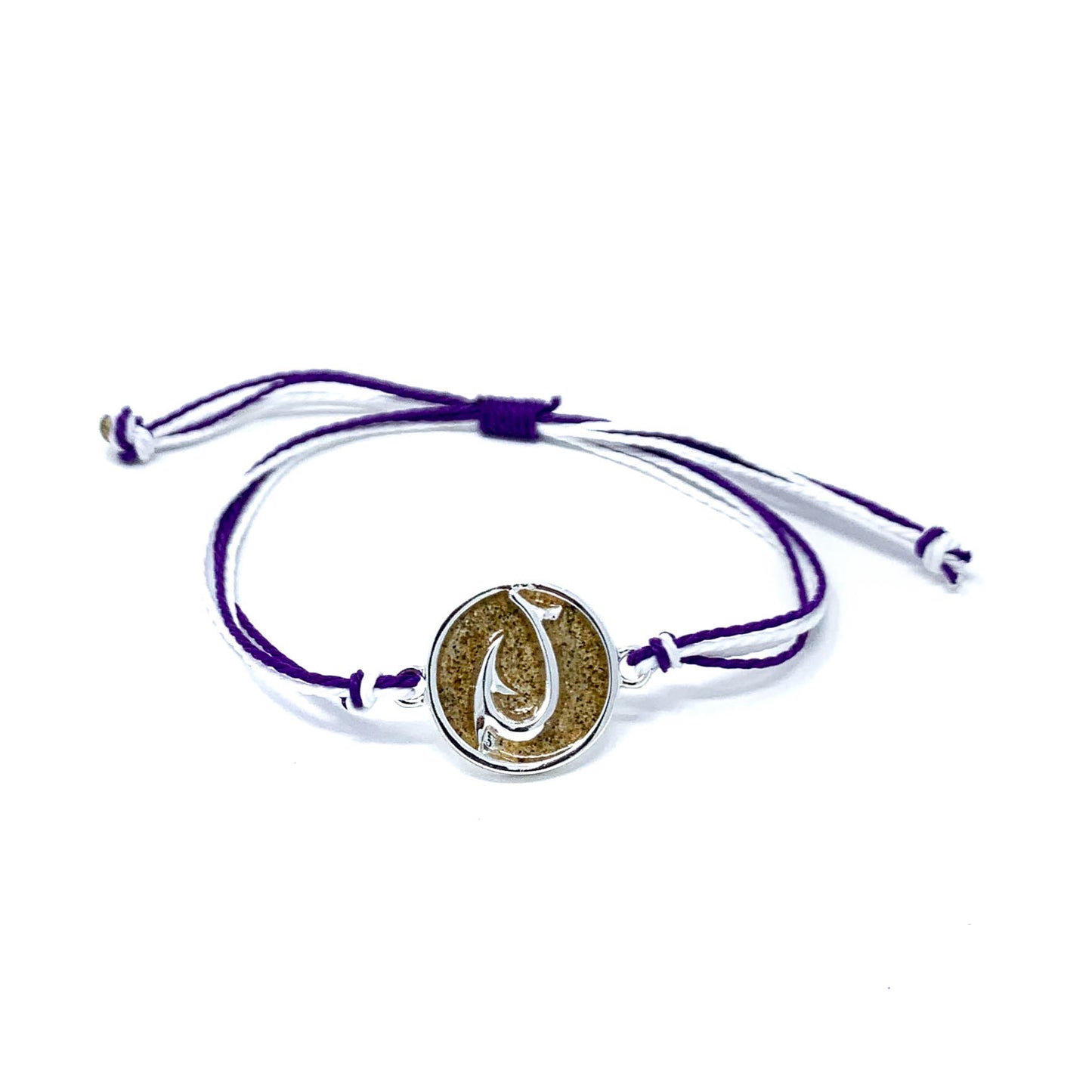 purple hook beach sand bracelet