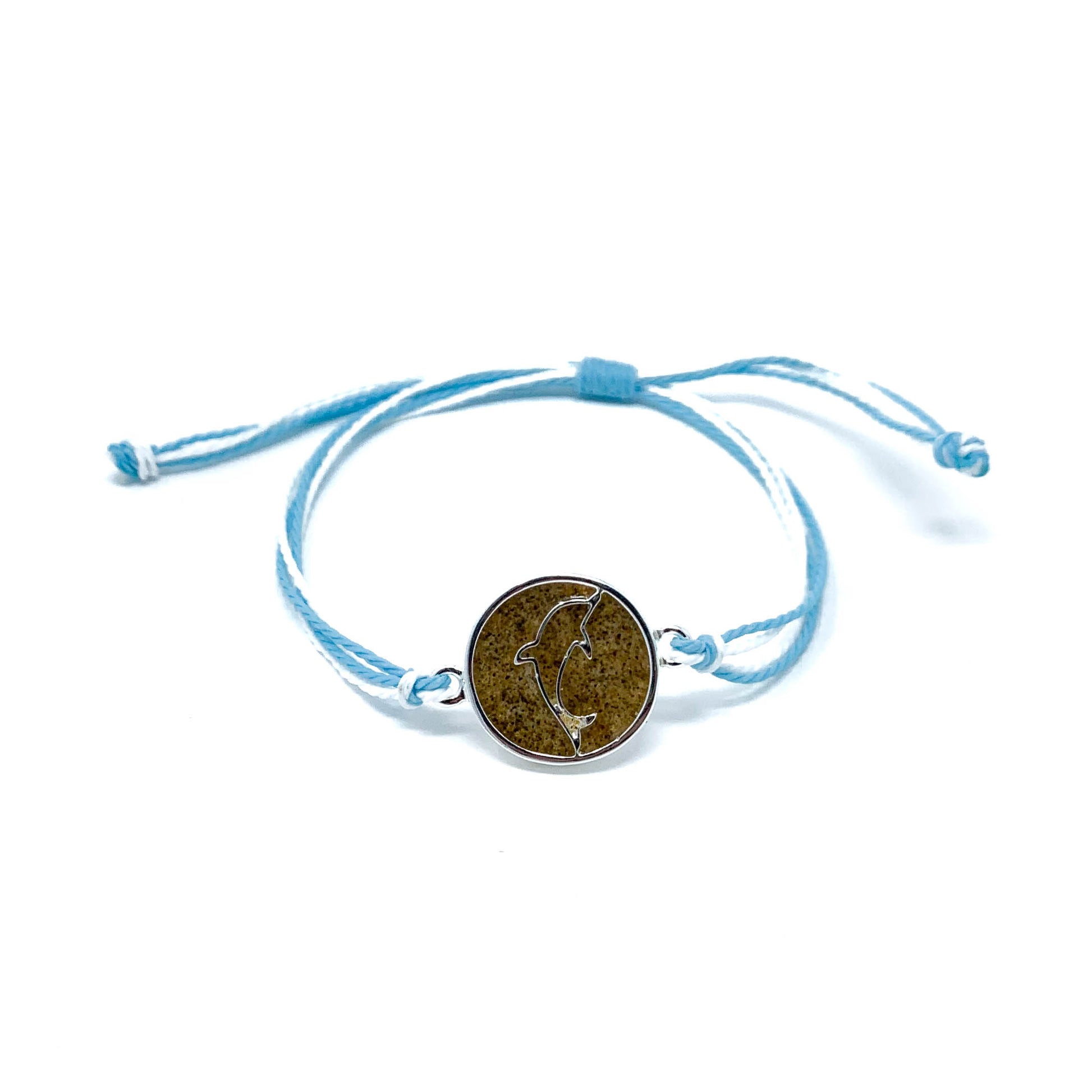 blue dolphin beach sand bracelet