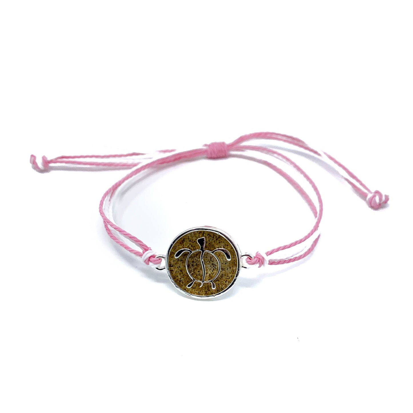 pink turtle beach sand bracelet