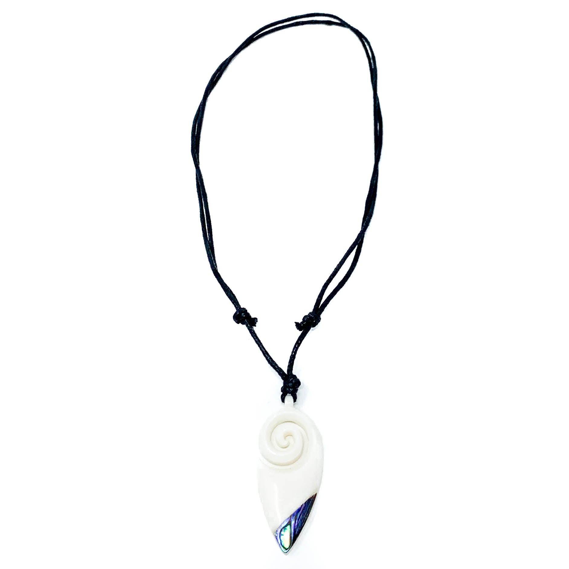 bone with abalone shell necklace