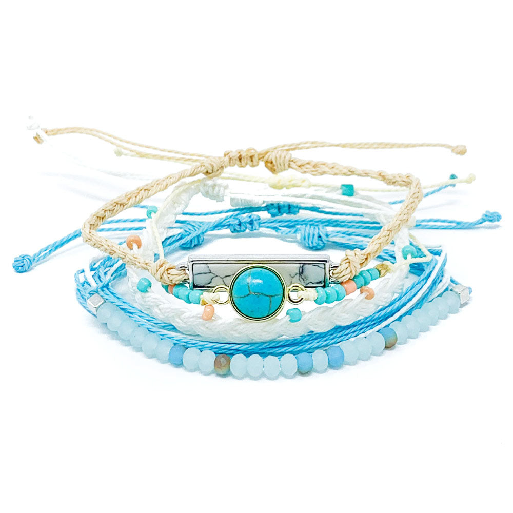 Blue Ocean Bracelet Stack Pack Pura Vida