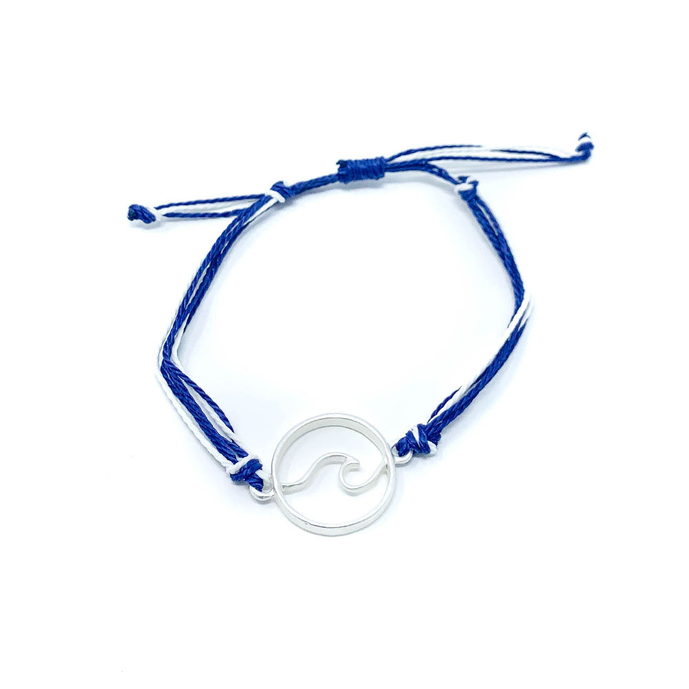 Blue Wave String Bracelet