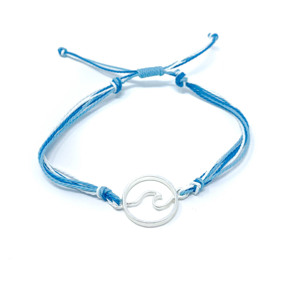 Blue Wave String Bracelet