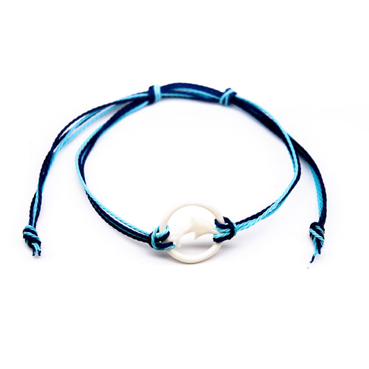 bone dolphin bracelet made in bali