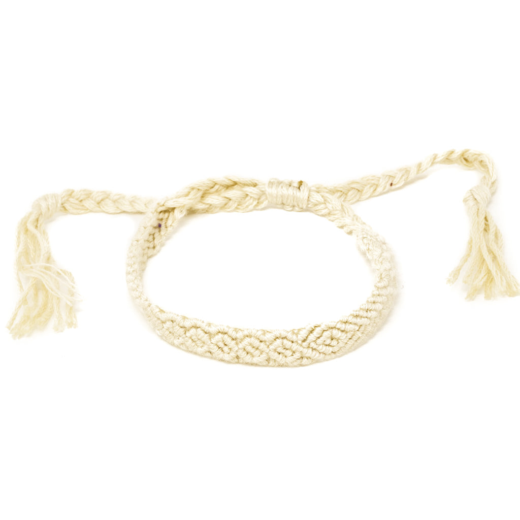 tan boho hippie braided bracelet