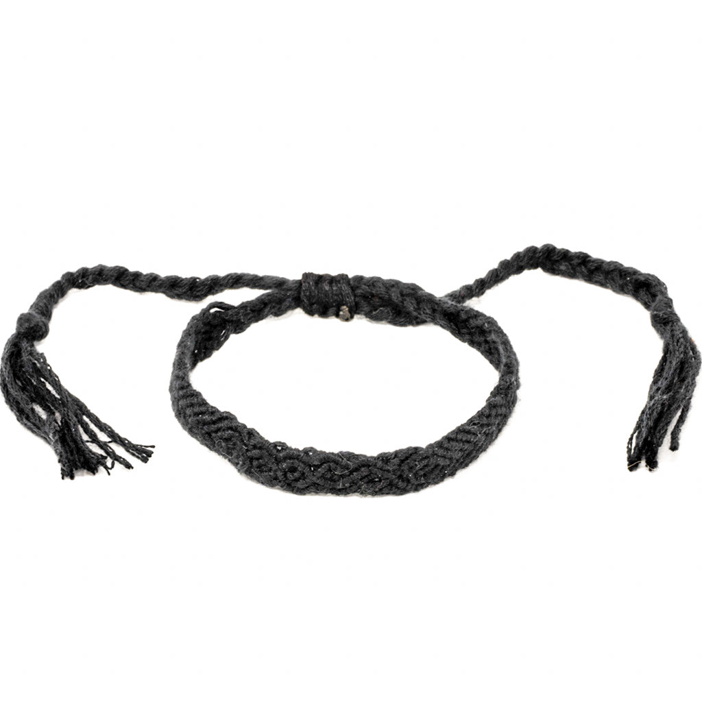 black braided hippie boho bracelet
