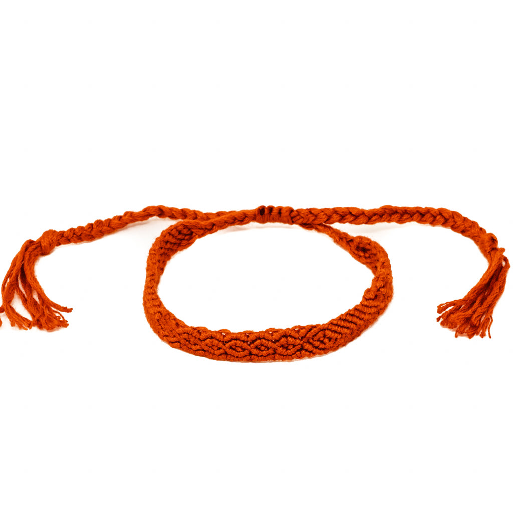 red braided hippie boho bracelet