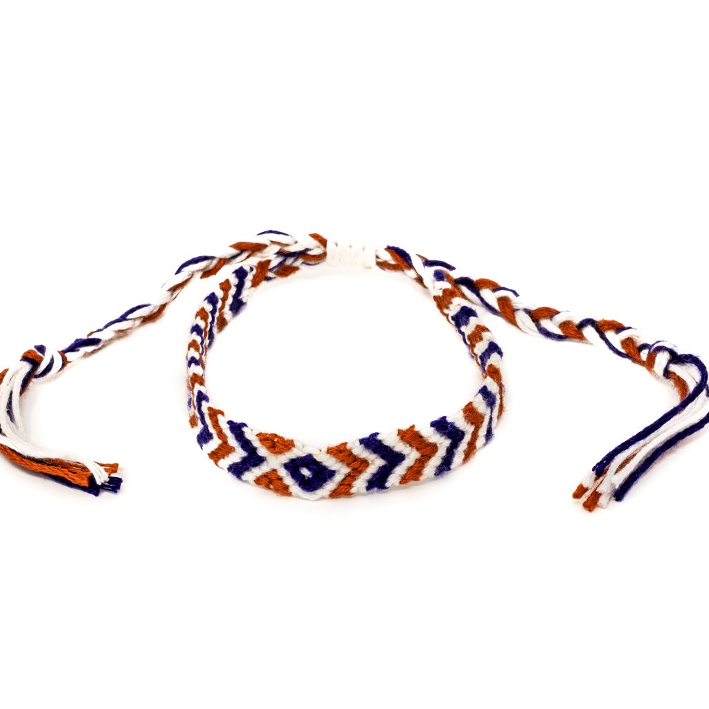 usa america colors braided colorful bracelet