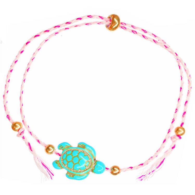 Turquoise Sea Turtle String Bracelet